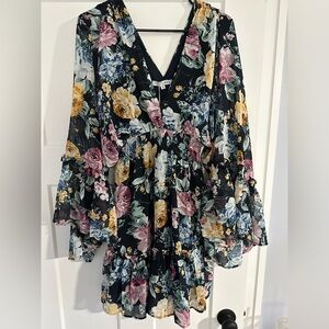 Floral Flowy A-line Dress